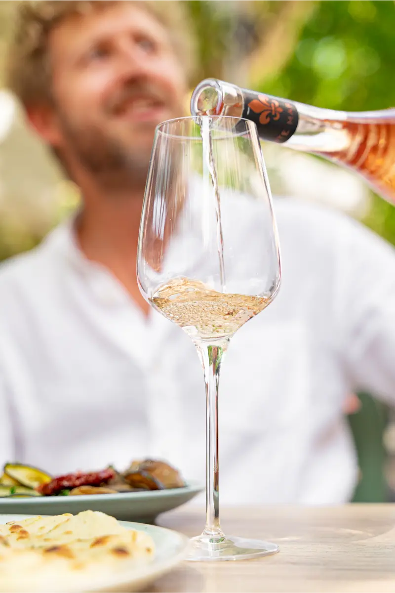 vin servi dans le restaurant Lupo à Vienne